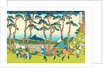Hodogaya on the Tokaido, c.1830 by Katsushika Hokusai