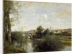 Seine and Old Bridge at Limay, 1872 by Jean Baptiste Camille Corot