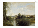 Seine and Old Bridge at Limay, 1872 by Jean Baptiste Camille Corot