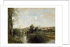 Seine and Old Bridge at Limay, 1872 by Jean Baptiste Camille Corot