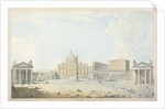 St. Peter's, the Basilica and the Piazza by Francesco Panini