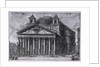 View of the Pantheon of Agrippa, c.1761 by Giovanni Battista Piranesi