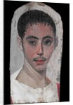 Portrait of a Youth with a Surgical Cut in one Eye, 190-210 AD by Roman Period Egyptian