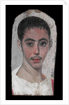 Portrait of a Youth with a Surgical Cut in one Eye, 190-210 AD by Roman Period Egyptian