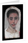 Portrait of a Youth with a Surgical Cut in one Eye, 190-210 AD by Roman Period Egyptian