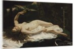 Woman with a parrot, 1866 by Gustave Courbet