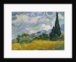 Wheat Field with Cypresses, 1889 by Vincent van Gogh