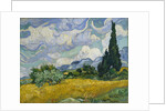 Wheat Field with Cypresses, 1889 by Vincent van Gogh