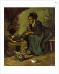 Peasant Woman Cooking by a Fireplace, 1885 by Vincent van Gogh