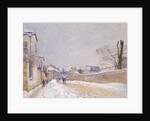 Rue Eugène Moussoir at Moret: Winter, 1891 by Alfred Sisley