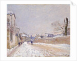 Rue Eugène Moussoir at Moret: Winter, 1891 by Alfred Sisley