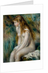 Young Girl Bathing, 1892 by Pierre Auguste Renoir