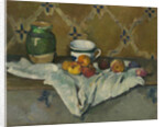 Still Life with Jar, Cup, and Apples, c.1877 by Paul Cezanne