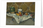 Still Life with Jar, Cup, and Apples, c.1877 by Paul Cezanne