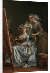 Self-Portrait with Two Pupils, Marie Gabrielle Capet and Marie Marguerite Carreaux de Rosemond, 1785 by Adelaide Labille-Guiard