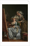 Self-Portrait with Two Pupils, Marie Gabrielle Capet and Marie Marguerite Carreaux de Rosemond, 1785 by Adelaide Labille-Guiard