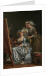 Self-Portrait with Two Pupils, Marie Gabrielle Capet and Marie Marguerite Carreaux de Rosemond, 1785 by Adelaide Labille-Guiard