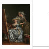 Self-Portrait with Two Pupils, Marie Gabrielle Capet and Marie Marguerite Carreaux de Rosemond, 1785 by Adelaide Labille-Guiard
