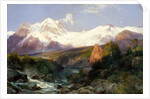 The Teton Range, 1897 by Thomas Moran