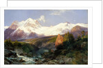 The Teton Range, 1897 by Thomas Moran