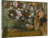 A Woman Seated beside a Vase of Flowers, 1865 by Edgar Degas