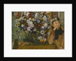 A Woman Seated beside a Vase of Flowers, 1865 by Edgar Degas