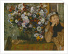 A Woman Seated beside a Vase of Flowers, 1865 by Edgar Degas