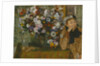 A Woman Seated beside a Vase of Flowers, 1865 by Edgar Degas
