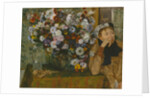 A Woman Seated beside a Vase of Flowers, 1865 by Edgar Degas