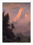 Sunrise on the Matterhorn, after 1875 by Albert Bierstadt