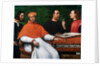 Cardinal Bandinello Sauli, His Secretary, and Two Geographers, 1516 by Sebastiano del (c.1485-1547) Piombo