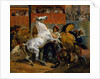 The Start of the Race of the Riderless Horses, 1820 by Emile Jean Horace Vernet