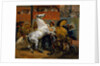 The Start of the Race of the Riderless Horses, 1820 by Emile Jean Horace Vernet