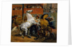 The Start of the Race of the Riderless Horses, 1820 by Emile Jean Horace Vernet