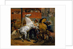 The Start of the Race of the Riderless Horses, 1820 by Emile Jean Horace Vernet