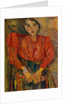 Woman in Red Blouse, c.1919 by Chaim Soutine