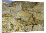 Bringing Down Marble from the Quarries to Carrara, 1911 by John Singer Sargent