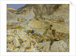 Bringing Down Marble from the Quarries to Carrara, 1911 by John Singer Sargent