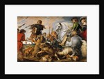 Wolf and Fox Hunt, c.1616 by Peter Paul (and studio) Rubens