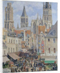 Rue de l'Épicerie, Rouen, 1898 by Camille Pissarro