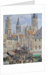 Rue de l'Épicerie, Rouen, 1898 by Camille Pissarro