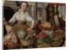 Kitchen Scene, with Jesus in the House of Martha and Mary in the background, 1569 by Joachim Beuckelaer or Bueckelaer