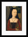Young Woman with a Pink, c.1485-90 by Hans Memling
