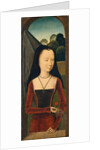 Young Woman with a Pink, c.1485-90 by Hans Memling