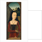 Young Woman with a Pink, c.1485-90 by Hans Memling