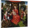 Virgin and Child with Saints Catherine of Alexandria and Barbara, 1480 by Hans Memling