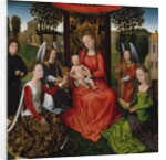 Virgin and Child with Saints Catherine of Alexandria and Barbara, 1480 by Hans Memling