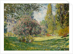 Landscape: The Parc Monceau, 1876 by Claude Monet