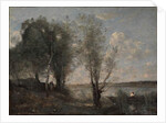 Boatman among the Reeds, c.1865 by Jean Baptiste Camille Corot