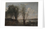 Boatman among the Reeds, c.1865 by Jean Baptiste Camille Corot